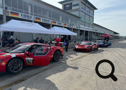 Ferrari Challenge USA race car by Dilawri Rossocorsa Racing at Mugello
