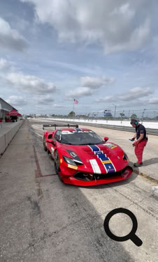 Ferrari Challenge USA race car by Dilawri Rossocorsa Racing at Mugello